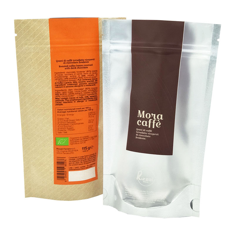 復合鋁箔牛皮紙透明磨砂咖啡袋